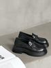 Platform loafers women's 2025 new breathable British style small man versatile light fashion trend casual shoes