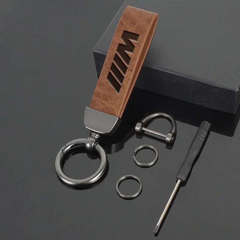 

Car Sticker Hot 2025 Car Badge Keychain Rings Leather Keyring Key Chain For BMW M X1 X2 X3 X5 X6 E46 E39 E90 E36E60 E34 E30 F30 for BMW