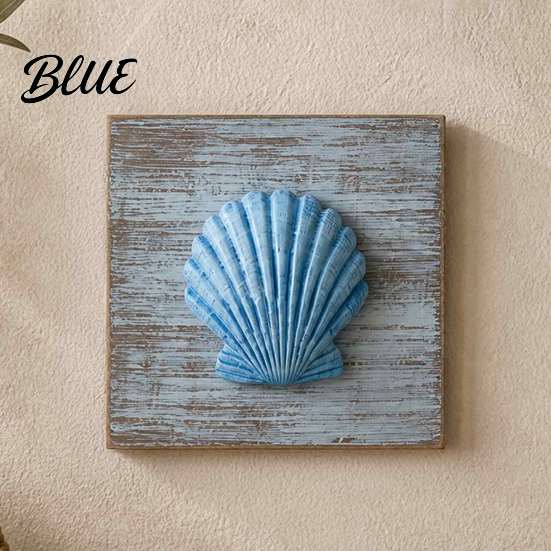 Mediterraner Stil Dekor 3D Muschel/Seestern/Schale Holz Wandkunst Antik Küsten Dekoration Wohnzimmer Akzente Meeresinspiriert für Schlafzimmer