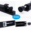Kickdown Door Stop 2-Pack Easy Step Door Stopper Spring Loaded Telescopic Step On/Off Door Stopper Rubber Adjustable Heavy Duty Door Locks Holder