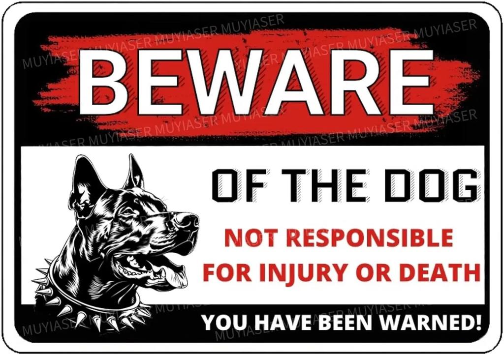 Beware of The Dog Rottweiler You Have Been Warned Aluminum Sign Outdoor Yard Warning Perfect for Fence Yard Home Dec