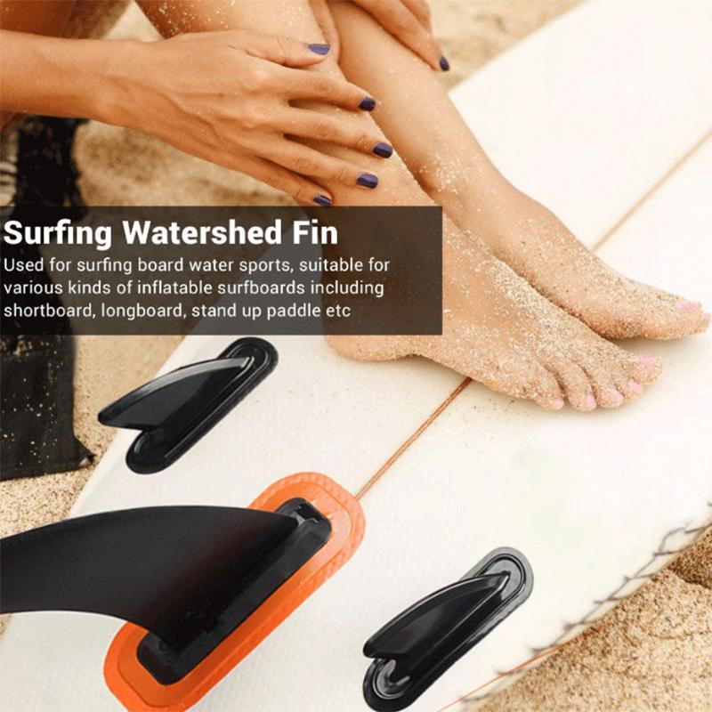 Plug-In Inflatable Surfboard Tail Rudder SUP Paddleboard Slide-In Fish Tail Fins Removable Splitter Fins Surfboard Accessories