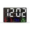 16" Nordic LED Digital Wall Clock with Large Screen Display, Model 6626 - Simple Living Room Décor.