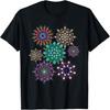 Dot Mandala Style Art Pattern Dot Painting Colorful Artwork T-Shirt