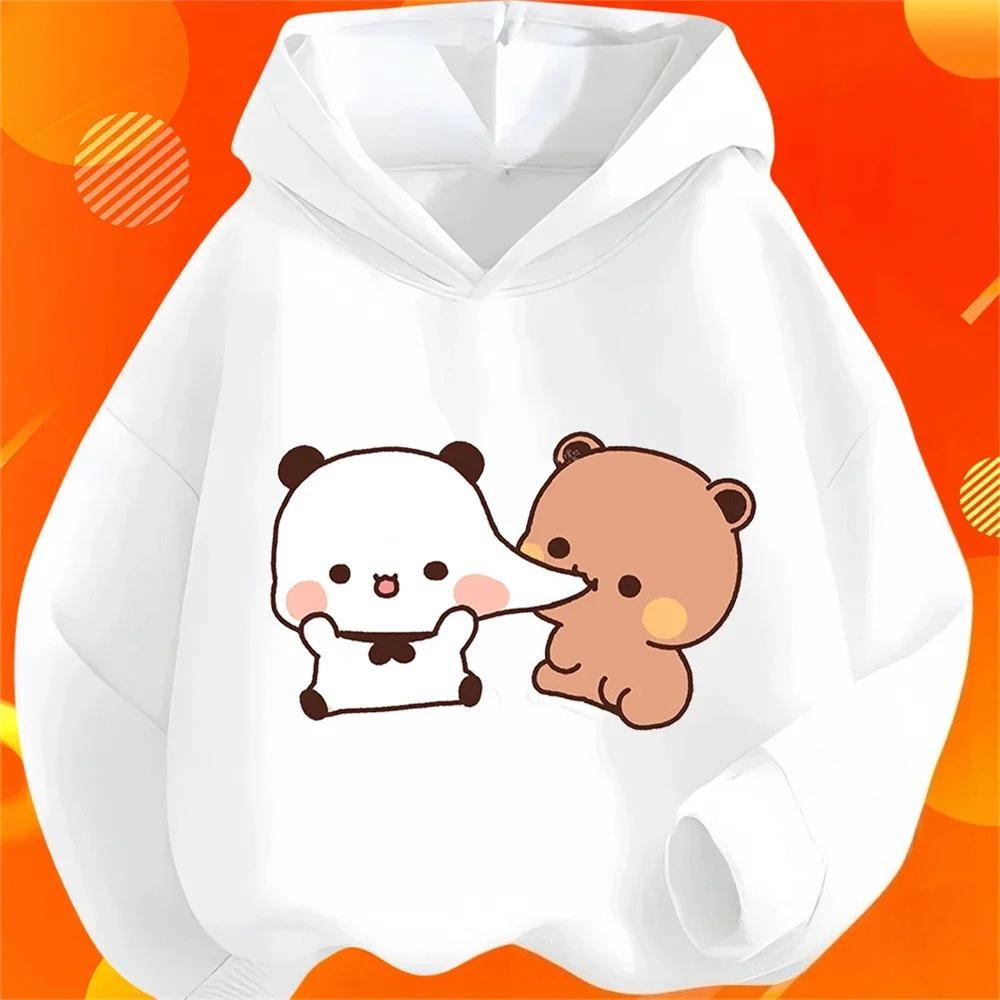 Budu printed children's casual loose top children's hooded sweatshirt