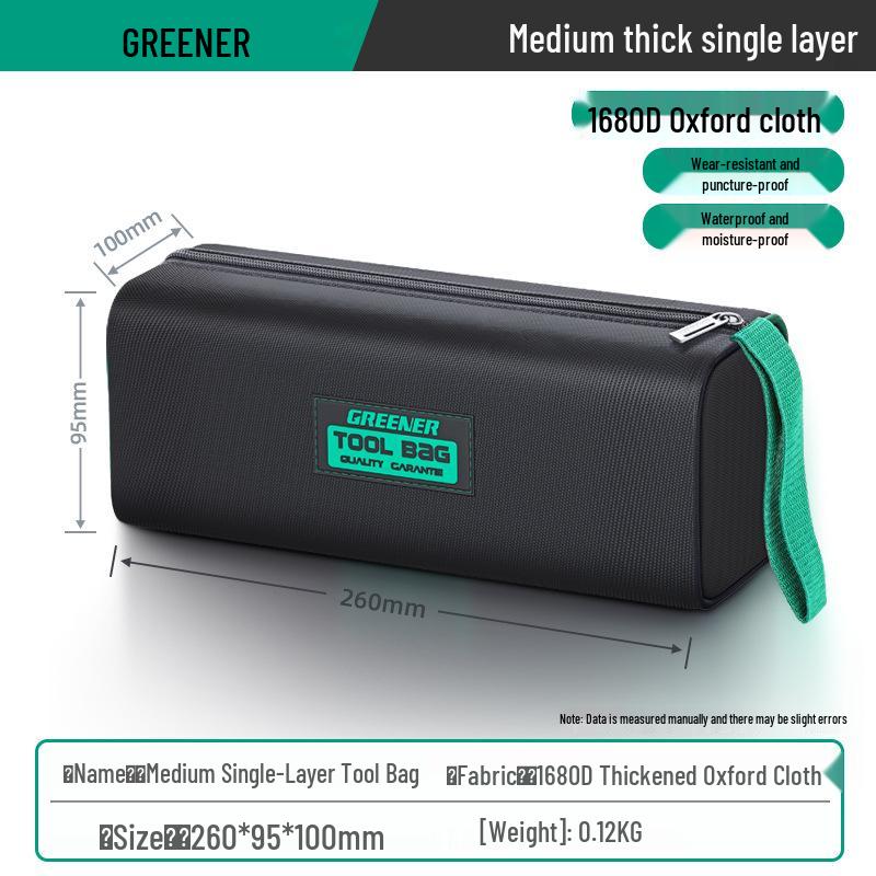 

Green Forest Mini Electrician Tool Kit - Durable Canvas Handheld Storage Bag