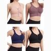 Shockproof Zipper High Impact Support Sports Bra for Women Plus Size Workout Running Yoga Bodybuilding Top