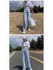 Women's High-Waisted Wide-Leg Jeans, 2024 Collection: Slimming, Versatile, Straight-Leg, Floor-Length, on-Trend Spring/Summer/Autumn Styles