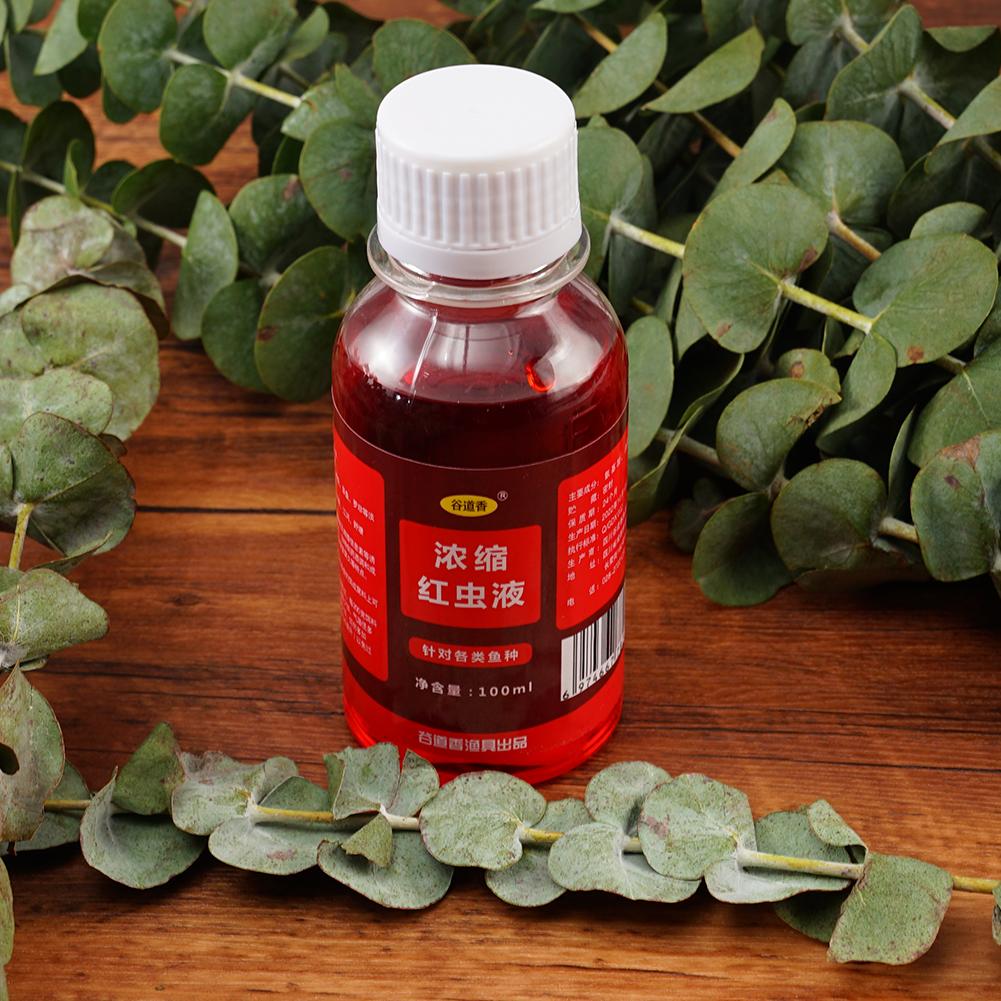 100ml High Concentration Fishbait For Trout Cod Carp Bass Strong Fish Attractant Concentrated Red Worm Liquid Fish Bait D8Q3
