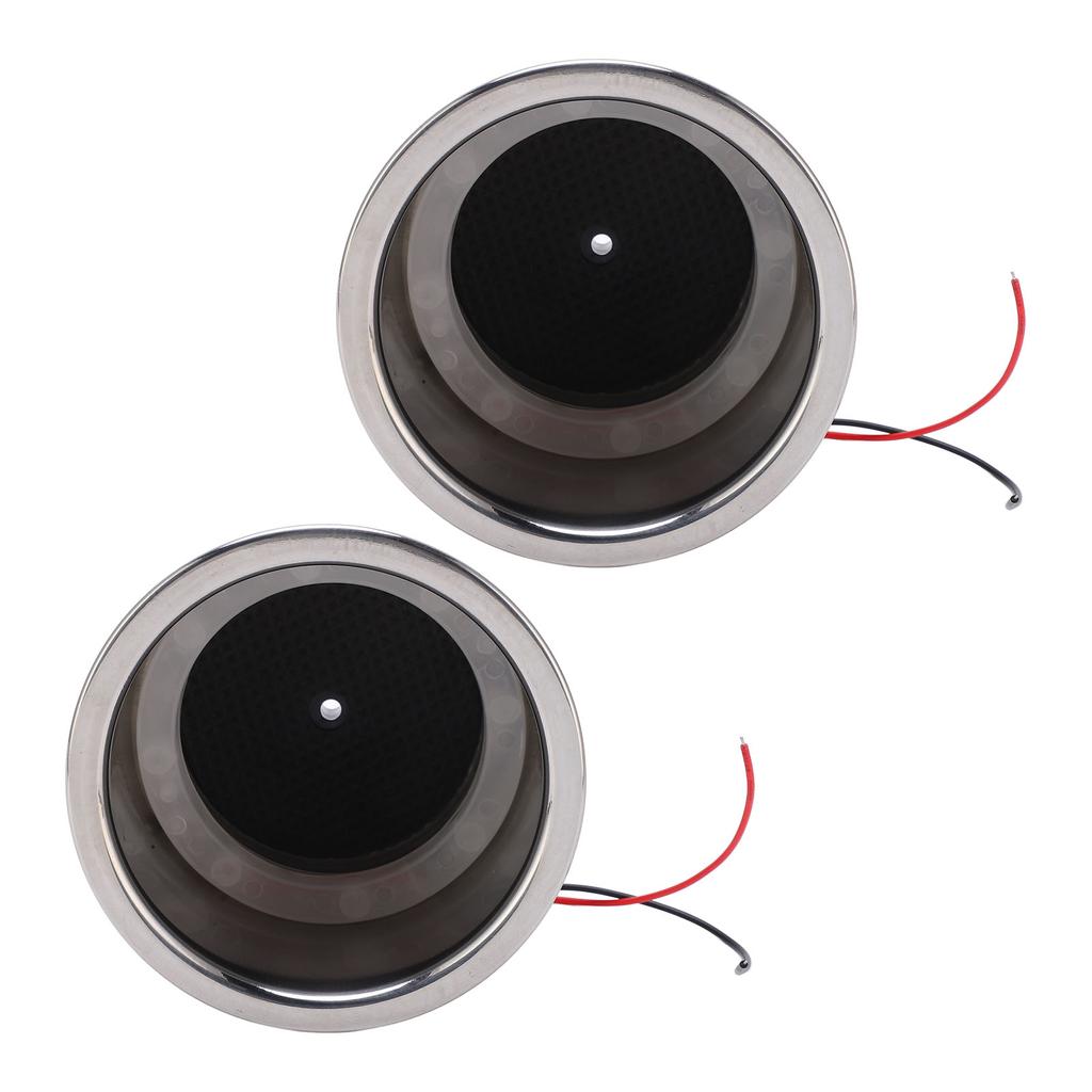 2KS Svítící vložka držáku nápojů 8 LED 304 Nerezová ocel s drenážním otvorem pro námořní loď autoČervené LED