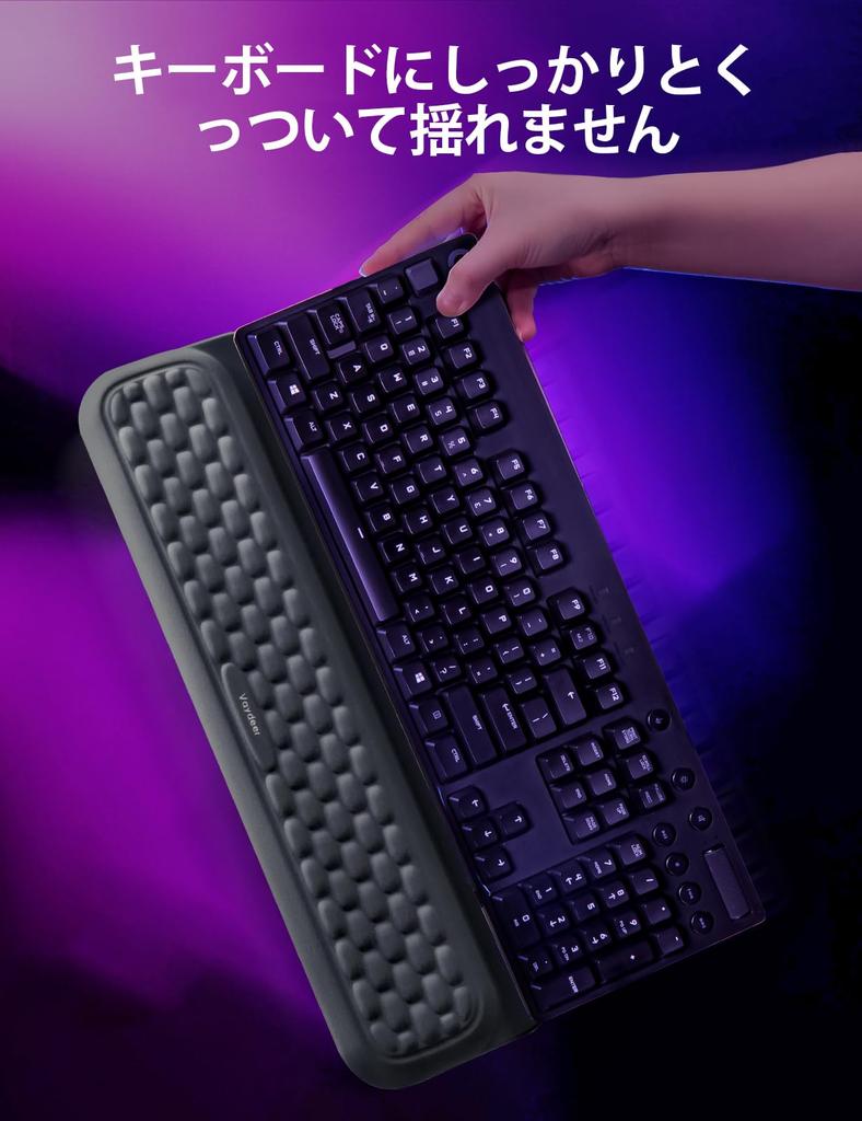 Wrist Rest VAYDEER Wrist Rest with Velcro for Keyboard Wrist Rest Memory Foam Palm Rest Cushion Ergonomic Design for
