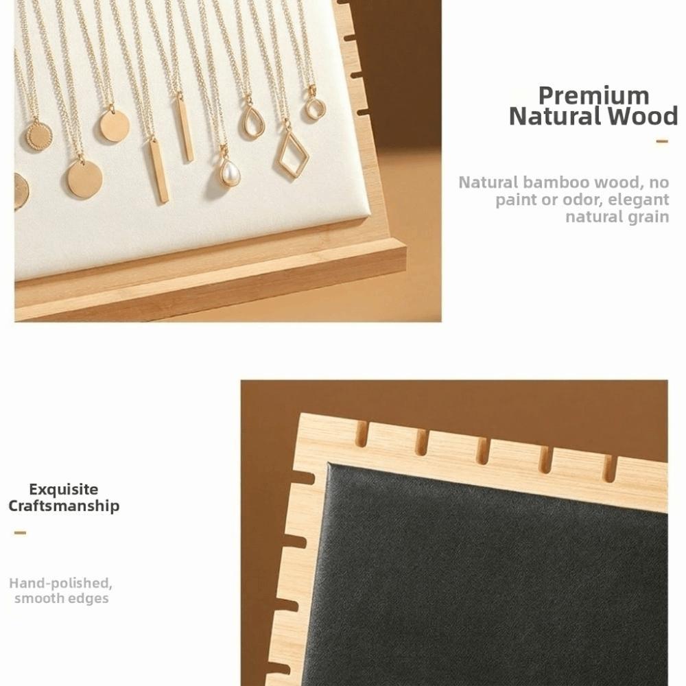 Solid Wooden Jewelry Display Stand Multi-Functional Jewelry Display Frame Necklace Display