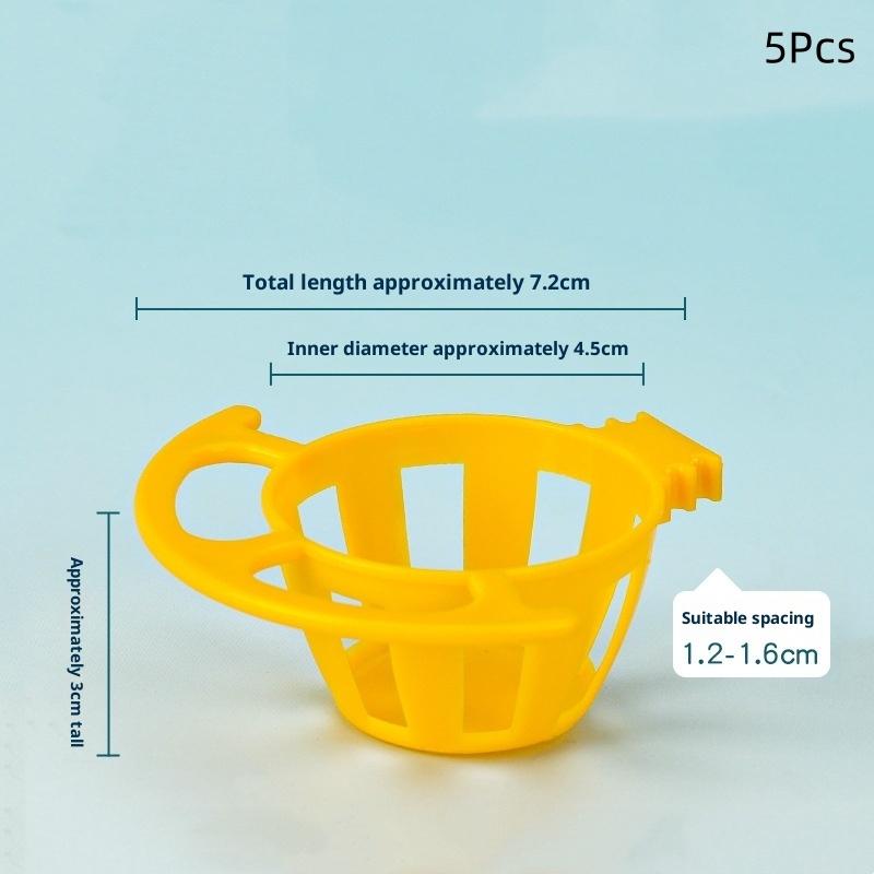 

2/5Pcs Bird Parrot Feeder Cage Fruit Vegetable Holder Cage Accessories Hanging Basket Container Pet Parrot Feeder Cage Supplies A6