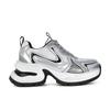 Grape mother same summer fashionable lace-up casual sports shoes breathable mesh thick sole heightening dad shoes women