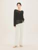 ROEM Back-Button See-Through Long Sleeve Pullover Rmkag38R13