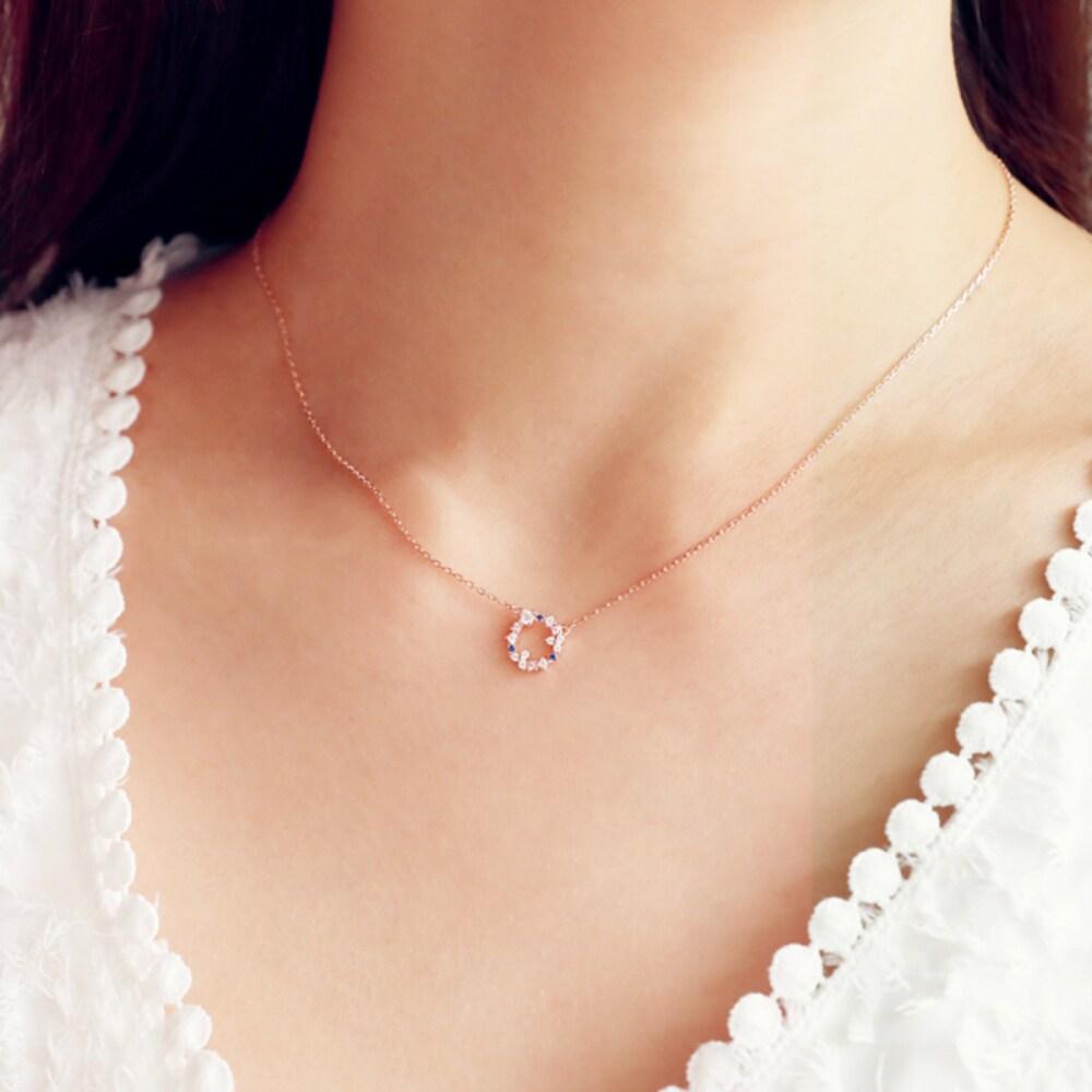 [Handmade+][Shine] Ramon 925 Silver Necklace Rose Gold