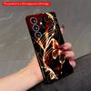 2DFlat Samsung Phone Case Glowing Butterfly & Crimson Feathers Design Applicable To Galaxy S23 S24 S25ULTRA S26 A12 A14 A15 A16 A54 A55