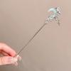 4PCS Silver Hair Bun Sticks For Long Hair Ancient Metal Hairpins With Moonstone Decoration Chinese Costume Hairpin