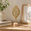 Flower Miniature Figurines Metal Art Ginkgo Leaf Ornament Desktop Ornaments  Office Desktop