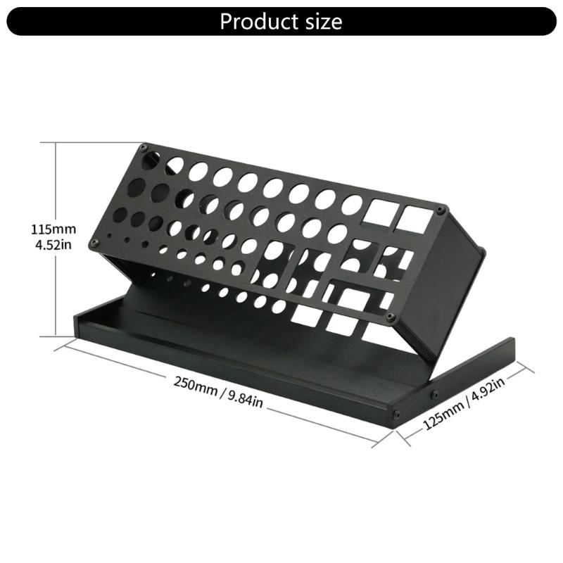 Heavy Duty Metal Desktop Screwdriver Organizers Storage Rack Holder For Tools Accessories Compact Tool Kit Management