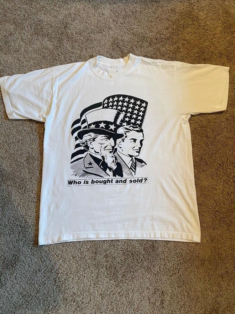 Who is Bought and Sold Rage Against The Machine Shirt White Unisex S-5XL Unisex T-Shirt XXXL