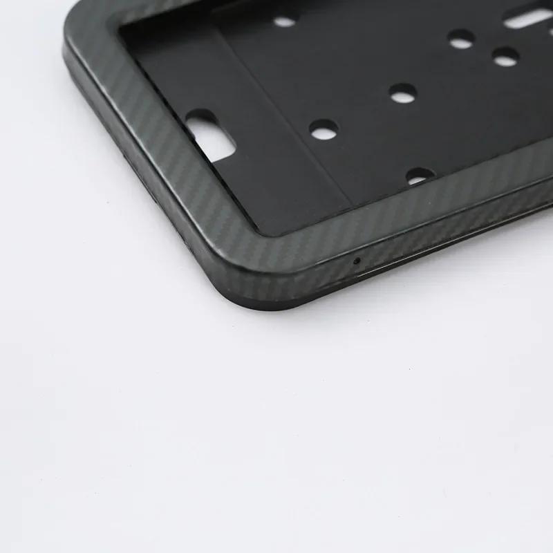 European License Plate Frame Front And Rear License Plate Frame Stainless Steel Carbon Fiber License Plate Frame Universal