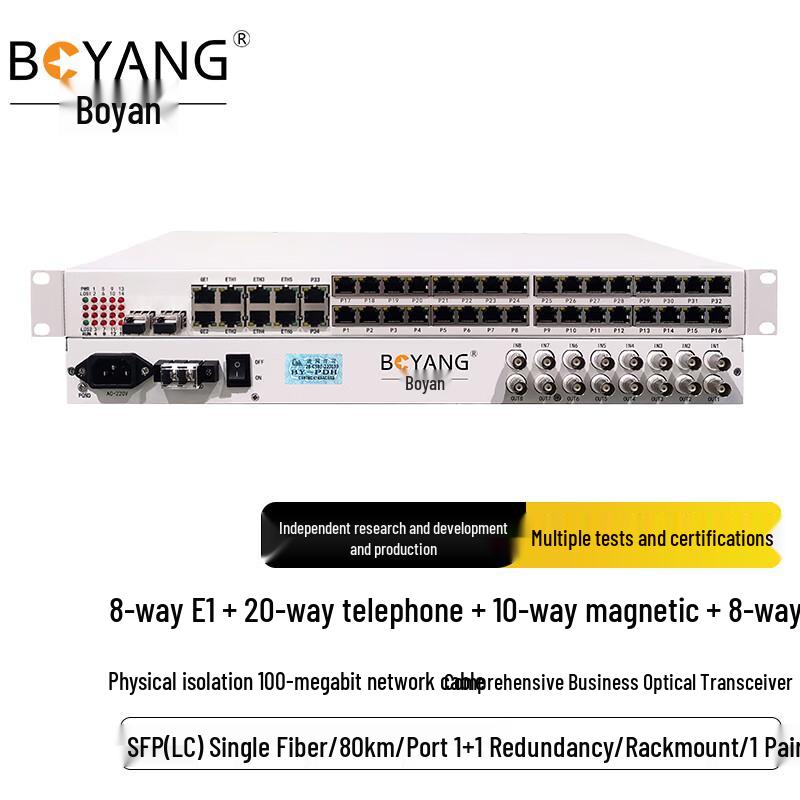 Boyang Integrated Services Optical Terminal Unit 8E1 20P 10H 8EV