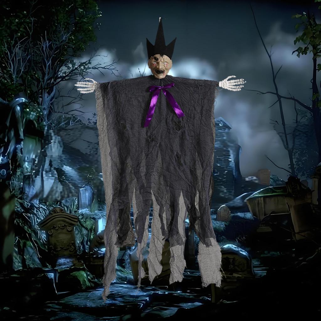 Halloweenska dekorácia rekvizity závesné s kapucňou strašidelný dom izba párty trik záves na dvere