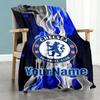 Chelsea Customize Your Name Blanket Multi-purpose Personalized Blanket Soft & Cozy for Office Bedding Chair Couch Four Seasons Universal