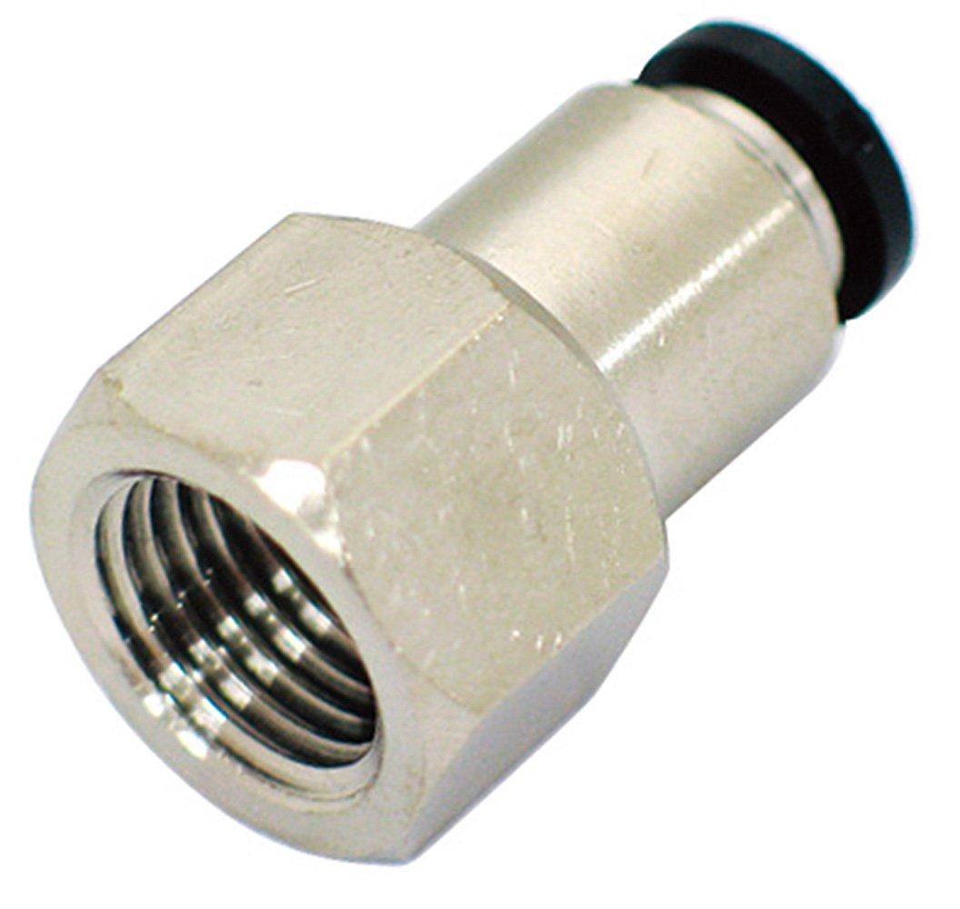 

Niigata Seiki BeHAUS Сделано в Японии фитинг для трубы, внутренняя прямая труба, наружный диаметр 6 мм, одно касание: ПКФ6-02