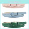 Stylish And Versatile Pu Leather Belt For Women With Classic Pin Buckle In Trendy Colors