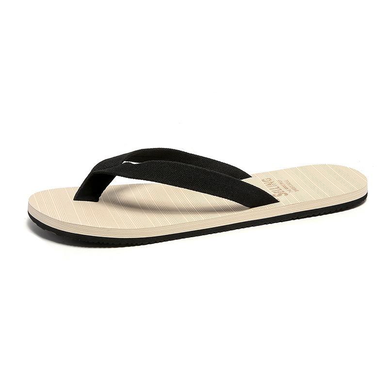 

Новые шлепанцы мужские трендовые уличные резиновые нескользящие персонализированные модные щиплют ноги пляжные летние тапочки мужские 39-40【S】 чёрный