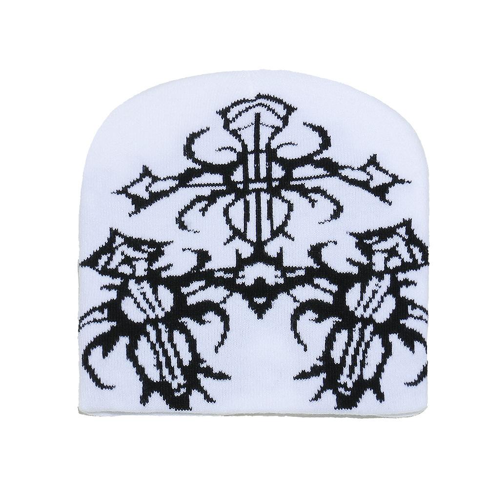 Temu New Trendy Ethnic Pattern Knitted Hat Warm Wool Hat Men's and Women's Fashion Cold Hat Wholesale