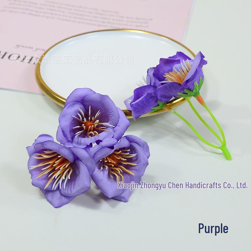 Morning Glory Bellflower Hairpin & Floral Wreath Gift Set