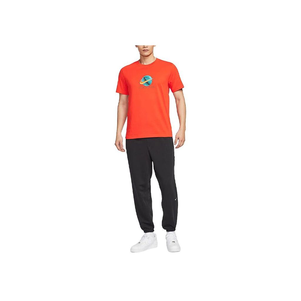 Nike Round Neck Fashion Versatile Short Sleeve Breathable T-Shirt Men Tops Orange HJ3465-633