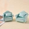 Pack Of 3 Miniature Couch with Cushion 1/12 Scale Dollhouses Sofa Set Modern Living Room Decors Scene Display Accessories