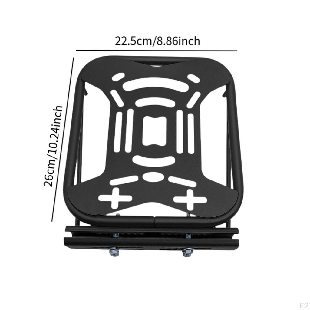 Bike Rear Trunk Bracket Extension Mounting Plate Adapter Metal Easy Installation Mount