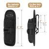 Tactical Flashlight Holster with Rotatable Belt Clip - Durable Polyester 360° Reel for Easy Attachment Ideal for Hunting Fishing