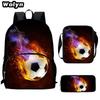 Football School Bag High Definition Waterproof Printing Multi-Functional Load Reduction Ridge Backpack