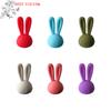 Hot 6Pcs Wine Glass Marker Creative 3D Rabbit Ears Silicone Drink Charms Wine Identifier For Champagne Cocktails