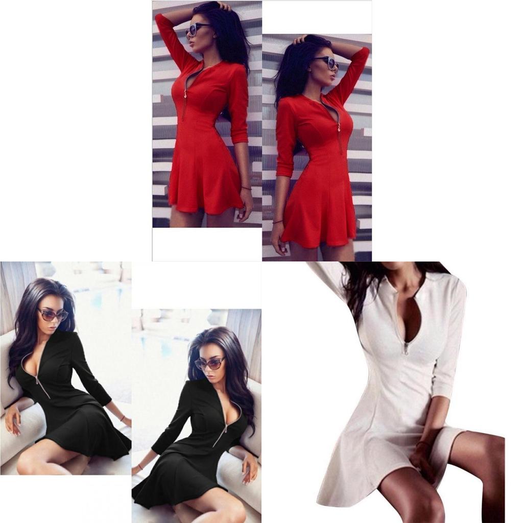 Damen Langarm Winter Club Minikleid Longshirt Bodycon Premium Quality Cocktailkleid For Every Event