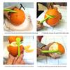 Curățător de portocale în formă de pește 2-în-1 Deschizător pentru fructe citrice Portocale Grapefruit Pomelo Instrument esențial de bucătărie pentru curățare fără mizerie