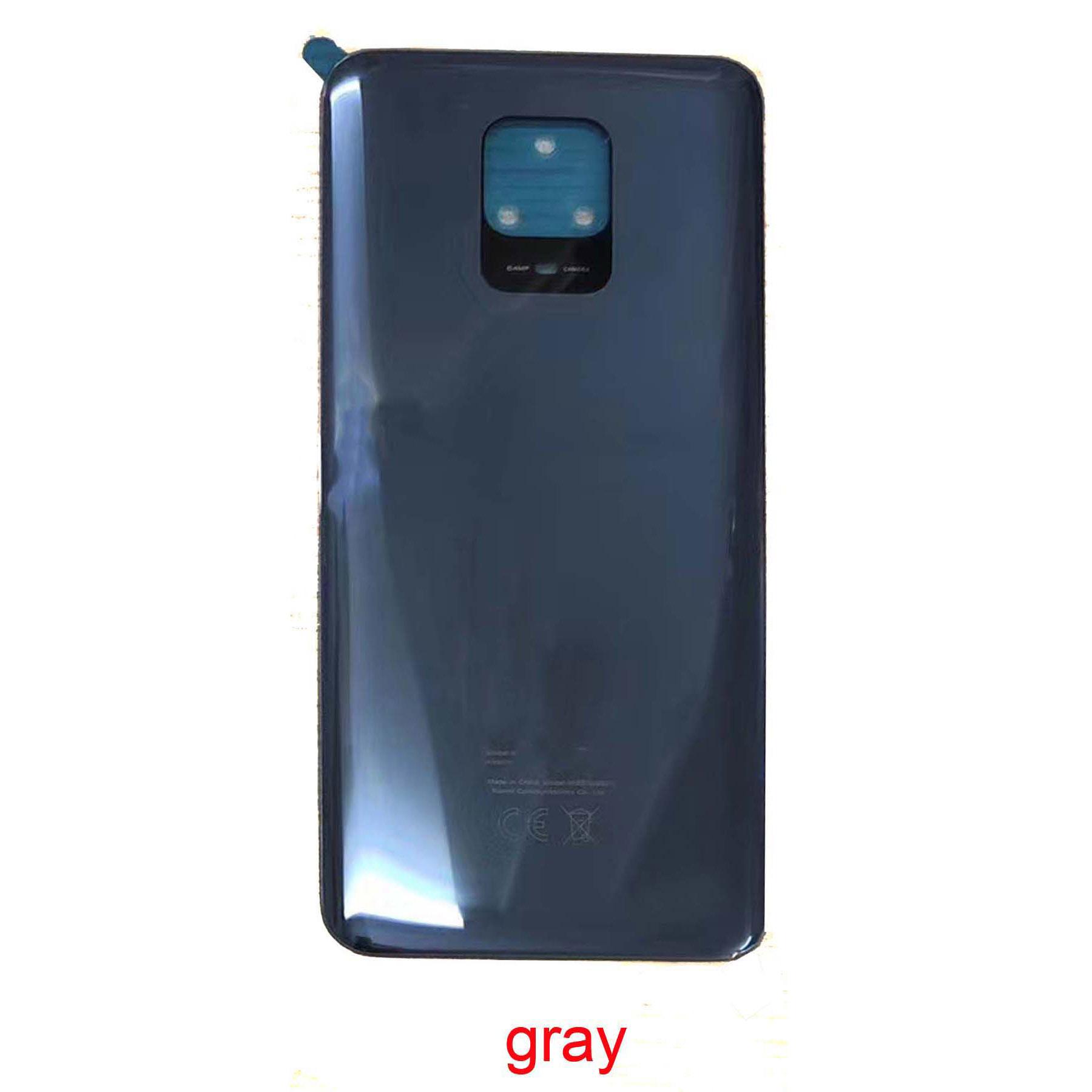 

Задняя крышка батарейного отсека для Xiaomi Redmi Note 9 Pro 9Pro 9S, задняя крышка корпуса, запасные части серый