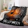 1pc Halloween Decorations Blanket Lightweight Flannel Blanket Throw Blanket For Sofa, Bed, Travel, Camping, Livingroom, Couch, Chair, And Bed yy250902