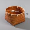 Handwoven Bamboo Double-Layer Storage Basket