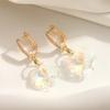Shimmering Artificial Crystall Butterfly Dangle Earrings for Women Zirconia Earring Jewelry Wedding Party Accessories