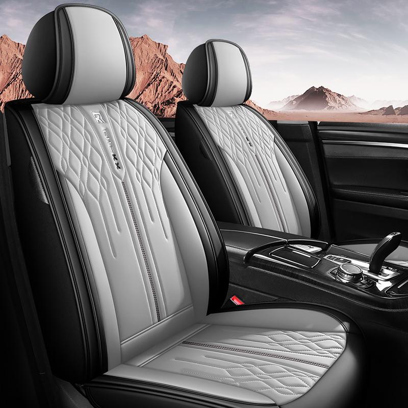 Universal Full Coverage Car Seat Cover - Breathable, Wear-Resistant, Perforated, High-End Cushion for All Seasons