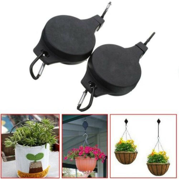 1Pc  Hot Sale Easyreach Retractable Gardening Hook Hanging Pot Hook Gardening Gadget Hanging Basket Hook