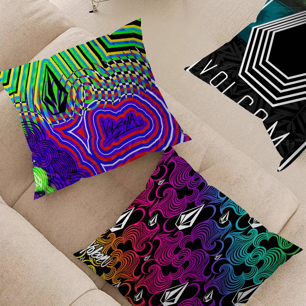 V-Volcom LOGO Personalized Pillow Cover Kids Bedroom Wild Party Decor Pillowcase kid Birthday shower Gift