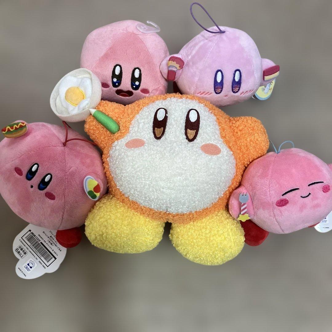Kirby Waddle Dee stuffed toy set of 5